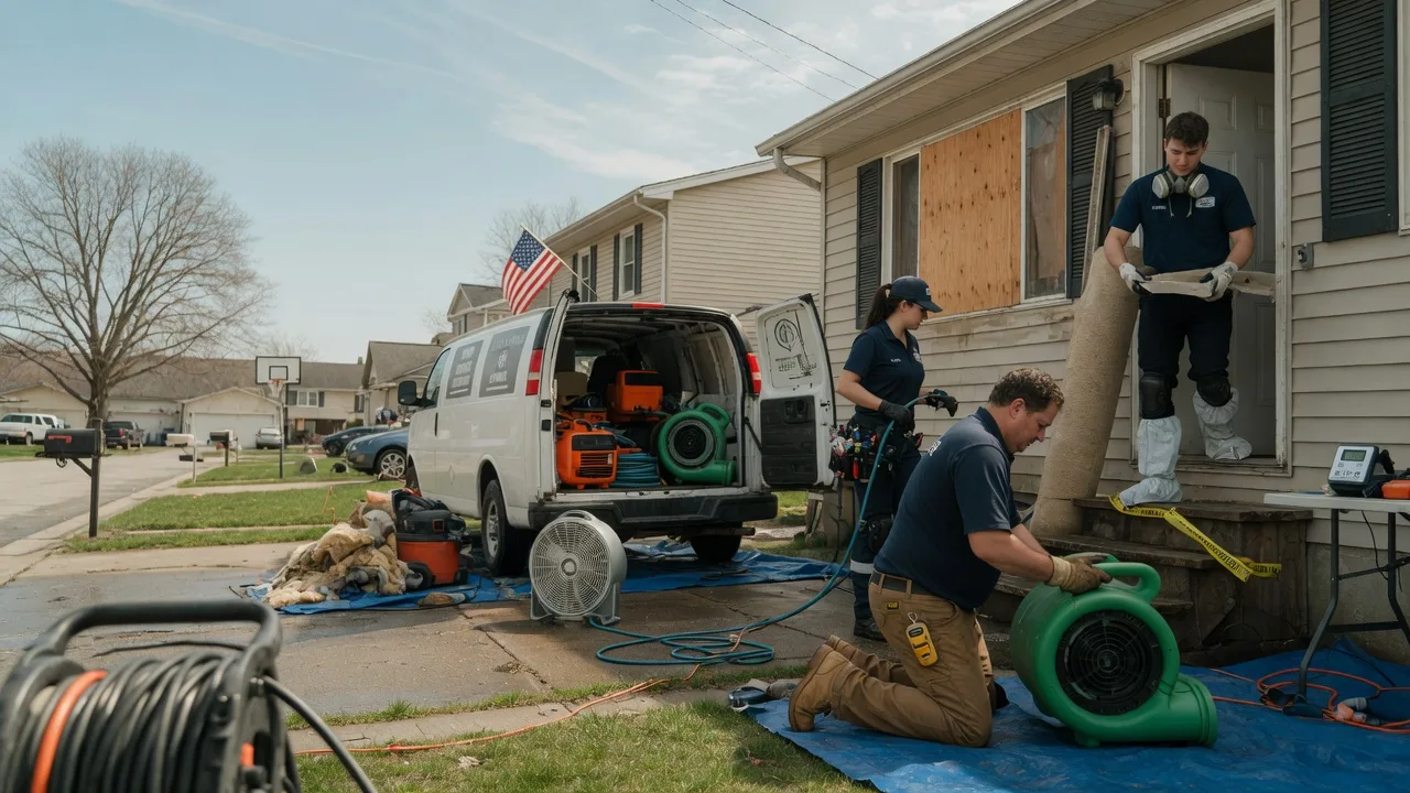 Water Damage Restoration in Hertel, WI near me
